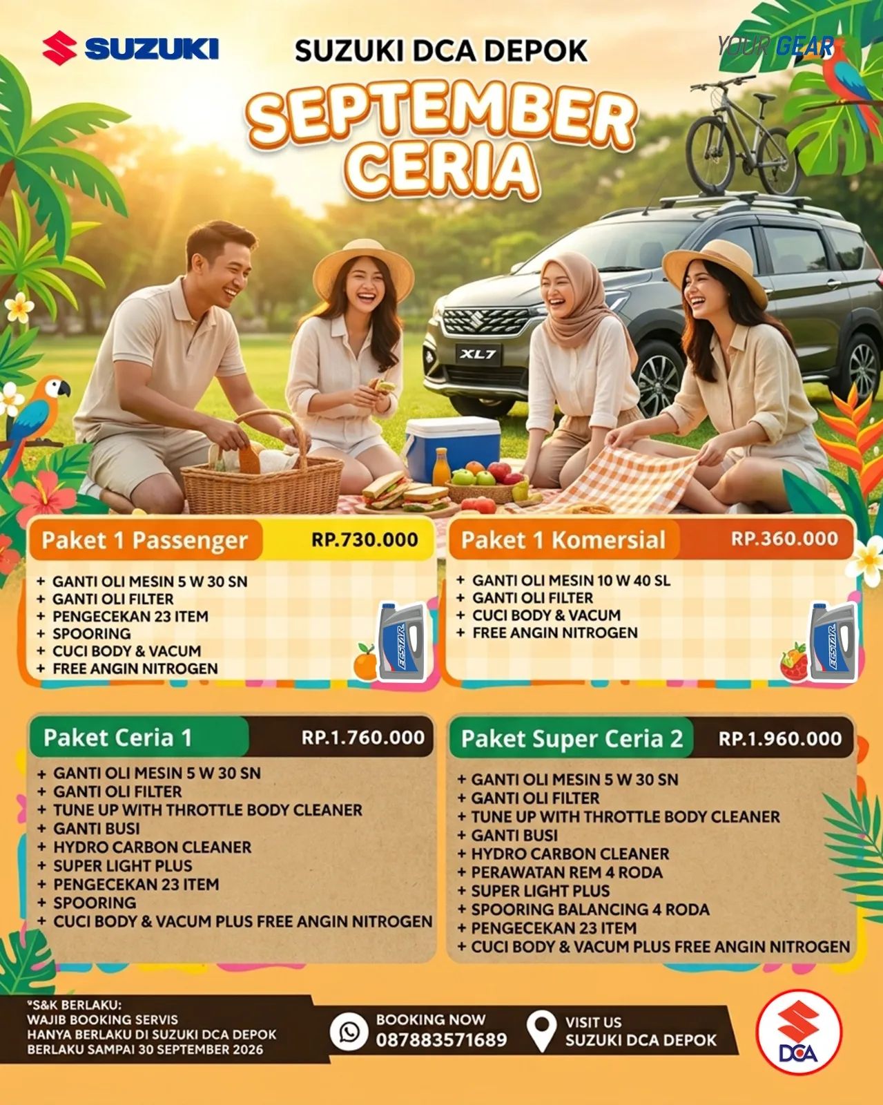 Promo September Servis Suzuki Depok 2026